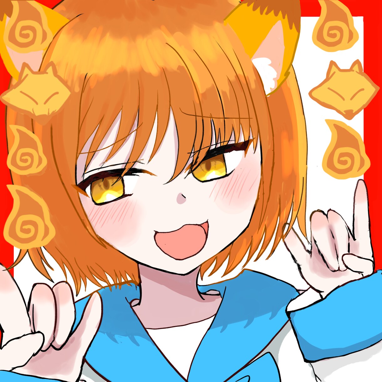 Twitterやインスタで使えるアイコン描きます ポップな色合いが魅力！ケモ耳も選べます！ イメージ3