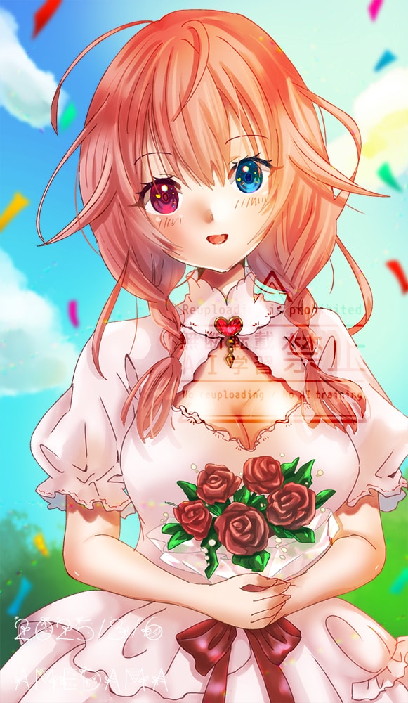 配信・サムネ・ヘッダー・一枚絵の女の子描きます かわいい女の子を丁寧なヒアリングで形にします♪ イメージ2