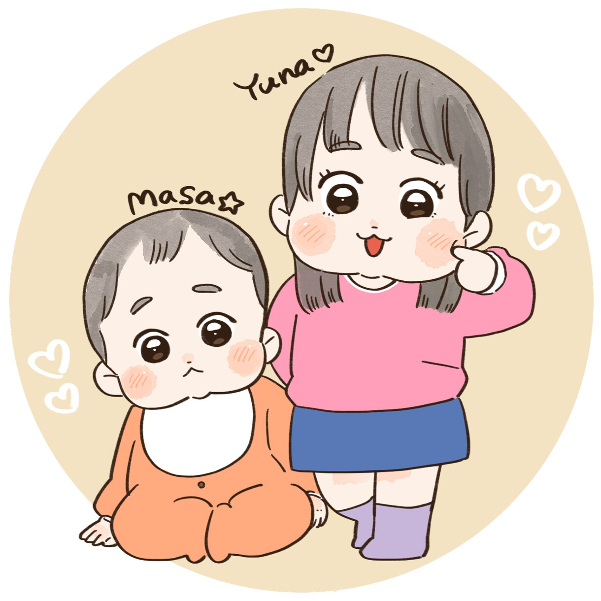 ぷにぷに♡赤ちゃんの全身似顔絵描きます 赤ちゃんの全身の似顔絵。アイコンやSNS、プレゼント等に♬ イメージ4