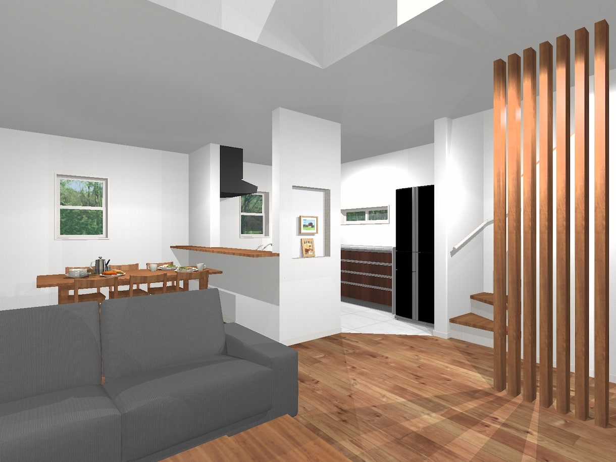 住まいのイメージパースを一級建築士が作成承ります 経験を生かしあなたの要望をパースや図面で理想のカタチにします イメージ4