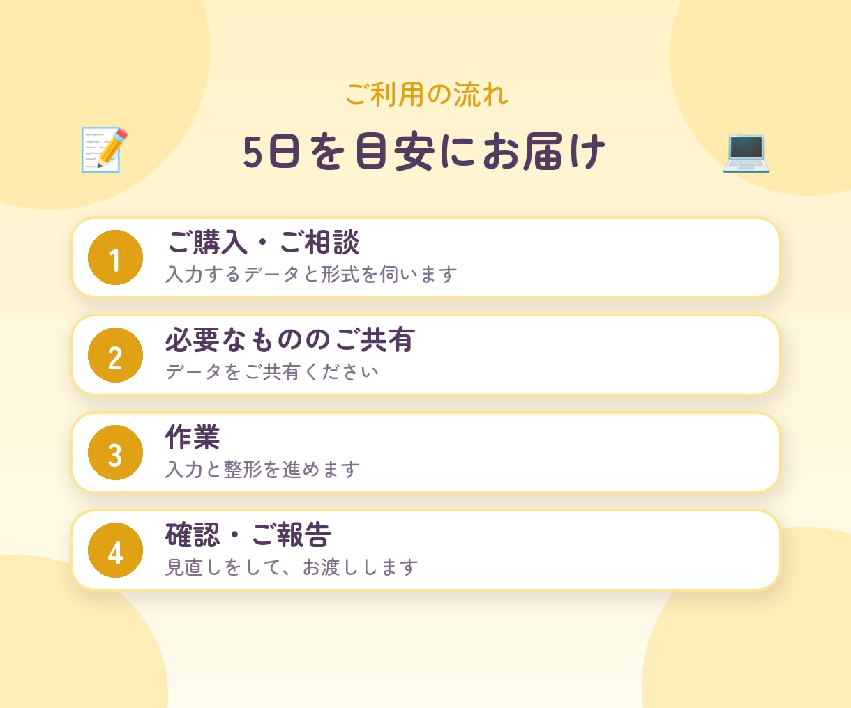 データ入力・Excel整理を代行します 転記・入力・整形をまとめて対応。丁寧に確認します イメージ4