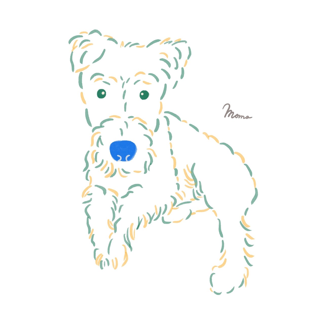 あなたにとって大切な我が子を描きます 愛犬をカラフルでお洒落にイラスト化したいあなたへ イメージ3