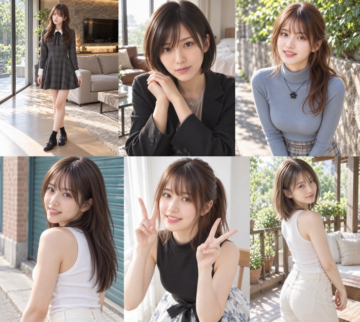 架空のAI美女を作るChatGPT設定を届けます 好みの顔から衣装・場所・ポーズまで、自分だけの写真へ イメージ6