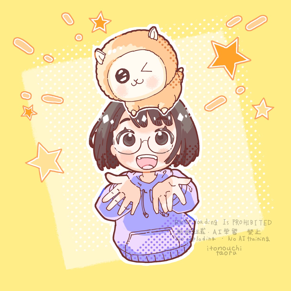 イメージ似顔絵作成します お好きなポーズのイメージ似顔絵を作成します。 イメージ3