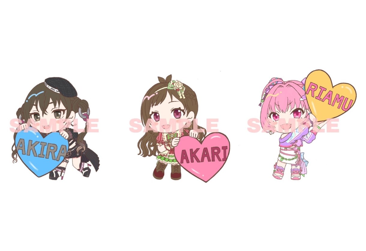 デフォルメキャラクターのイラストをお描きします 【2頭身・3頭身のキャラクターイラストになります】 イメージ3