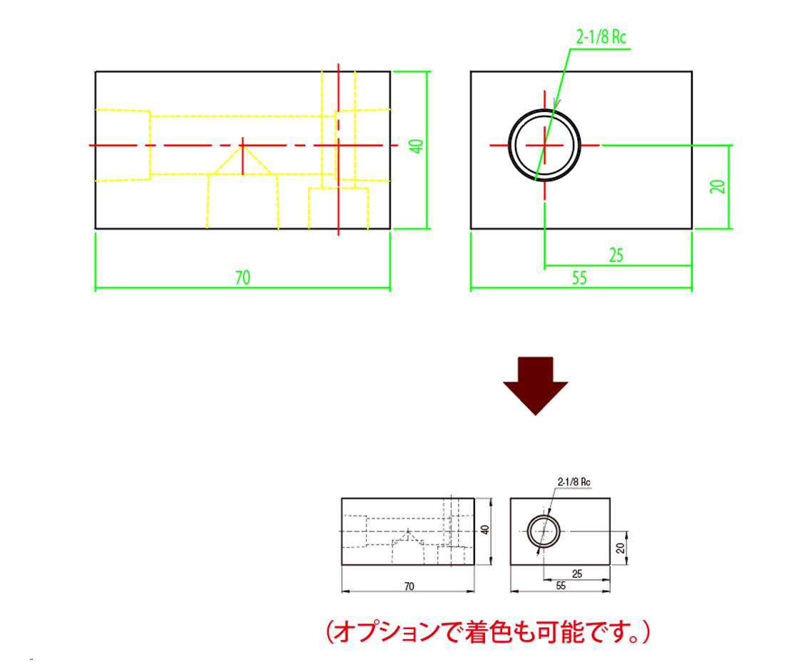 02_【DTP】2D CADからaiに変換します DXF, DWGからillustratorでaiデータに変換 イメージ2