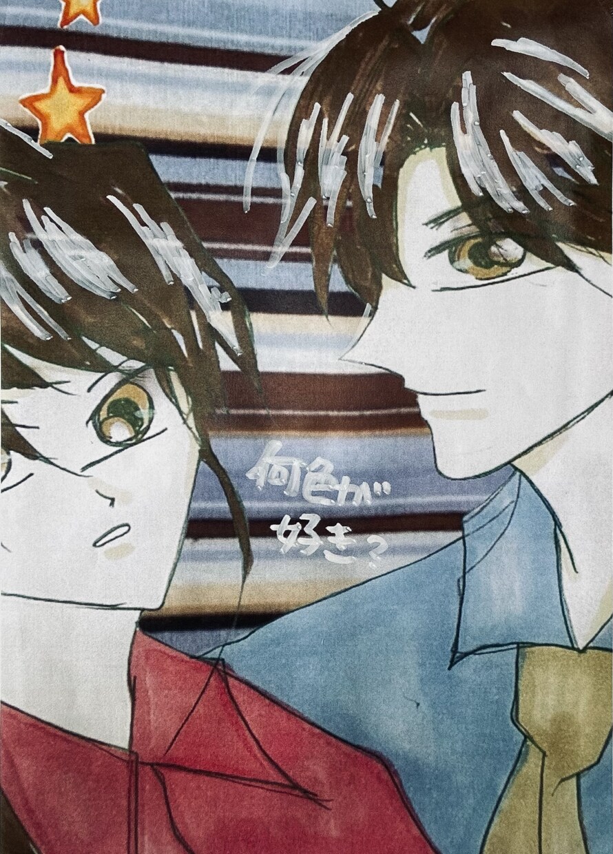 色紙にお好きなイラスト描きます 郵送もOK、データのみでもOK、 イメージ2