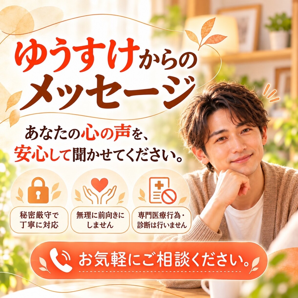 心の折れた繊細さんの人生相談に乗ります 折れた心にやさしい対話を届ける、繊細さん同士の人生相談室です イメージ6