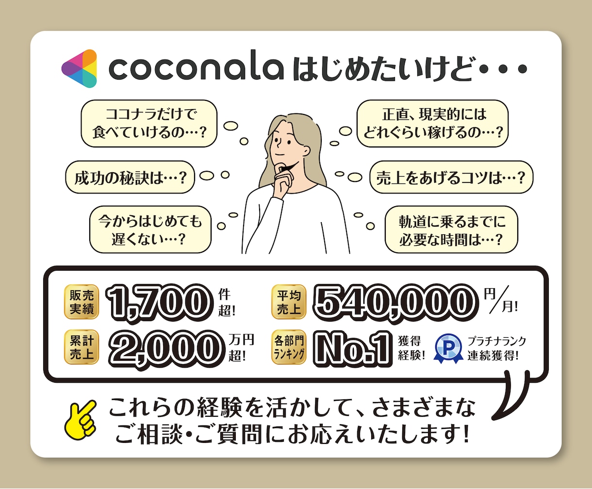 ココナラで独立、平均売上月50万円超の秘訣教えます ココナラを始める方必見! 独立副業を目指す方をサポートします イメージ10