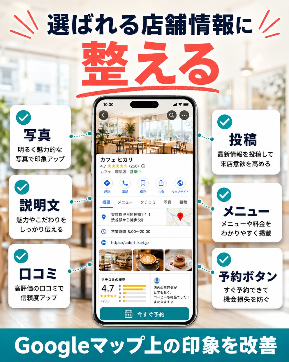 売上につながるMEO対策をします 順位と見せ方で選ばれる店舗へ導きます イメージ4