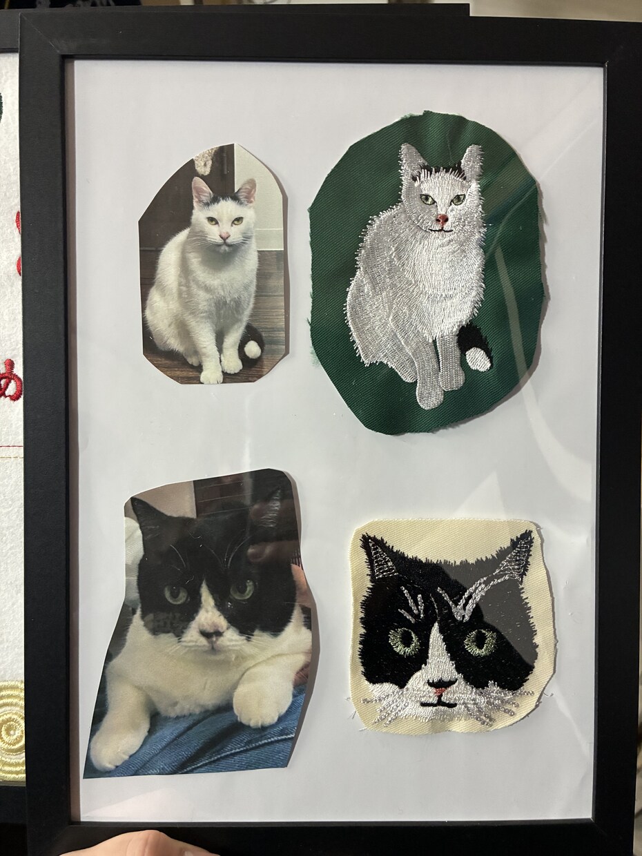 ペットの写真から刺繍します うちの子を一生残せる刺繍アート イメージ3
