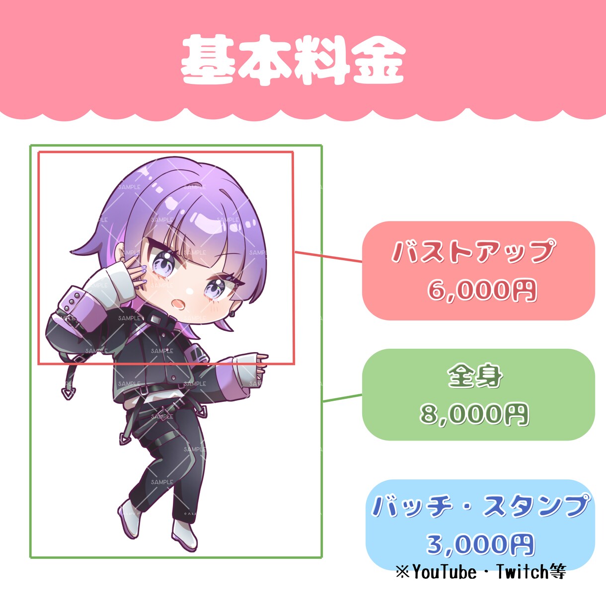 最高に可愛いSDイラスト描きます 商用利用可！配信/動画/グッズ/アイコン/スタンプなど イメージ2