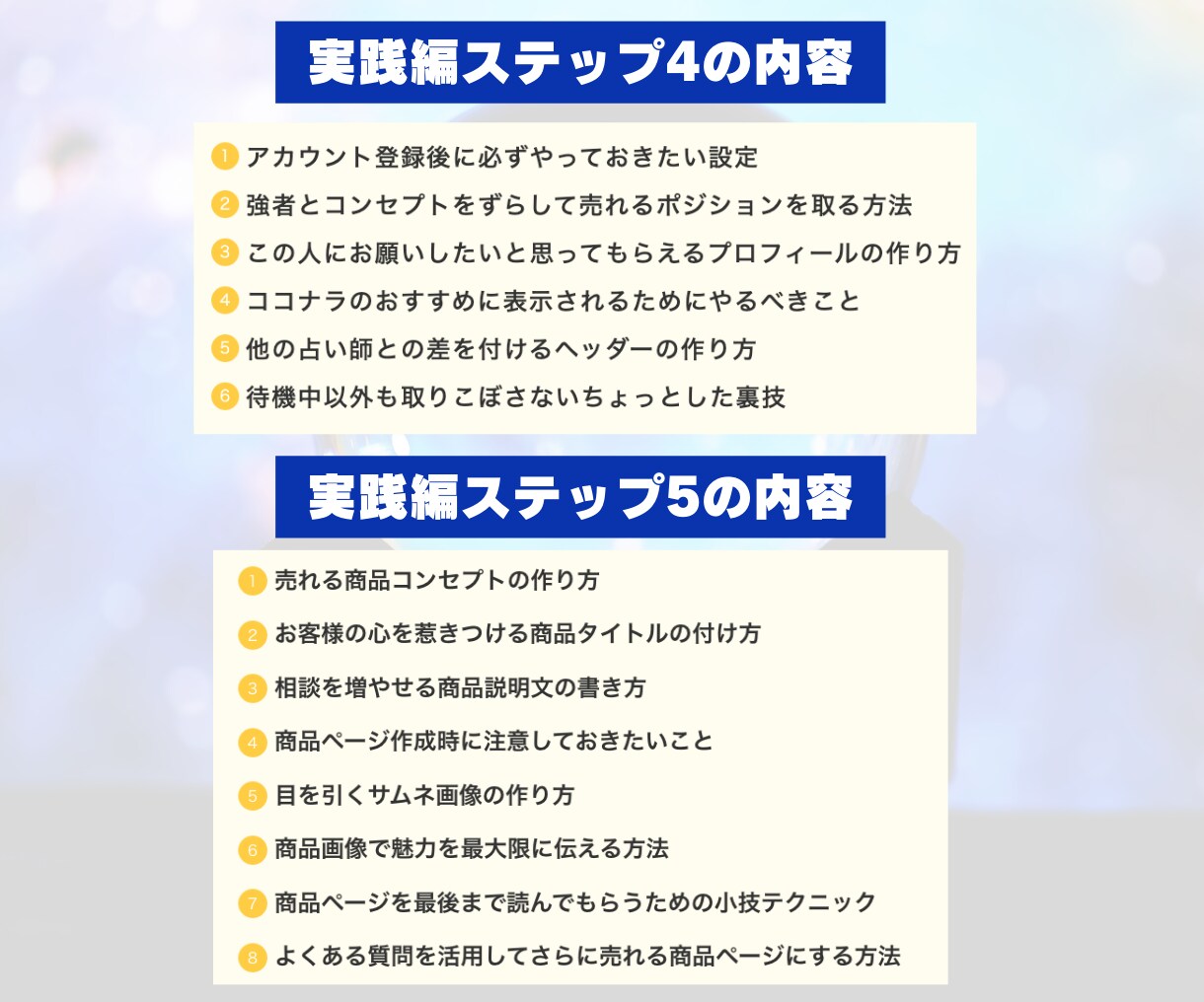 3ヶ月プラチナ達成★電話占い師ココナラ攻略教えます 《豪華3大特典》具体的な添削&アドバイス+質疑応答付き! イメージ4