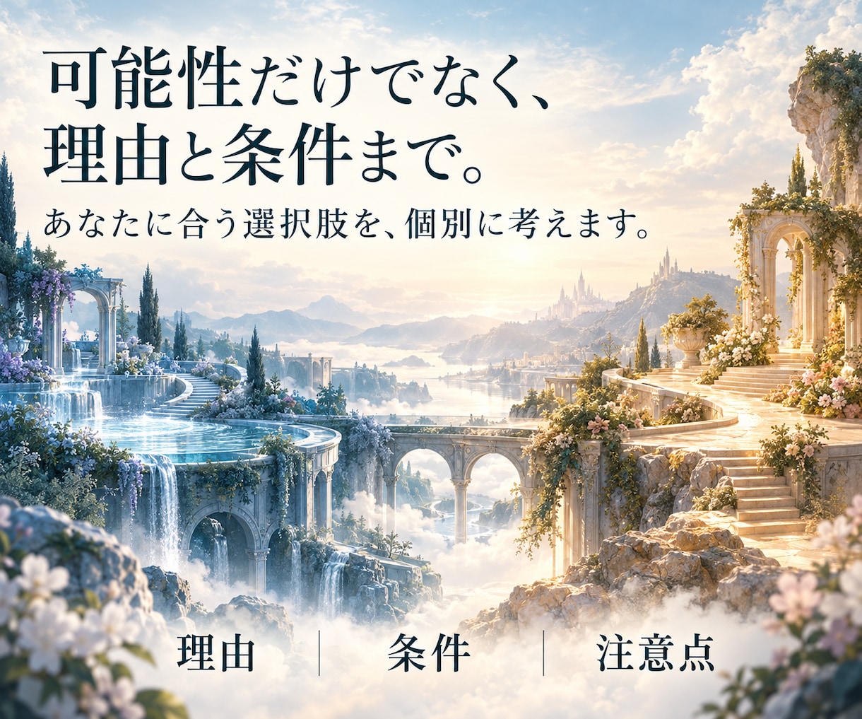 仕事・副業・起業・生き方の選択肢を個別に提案します 願いと迷いを整理し、納得できる未来地図を一緒に描きます イメージ4