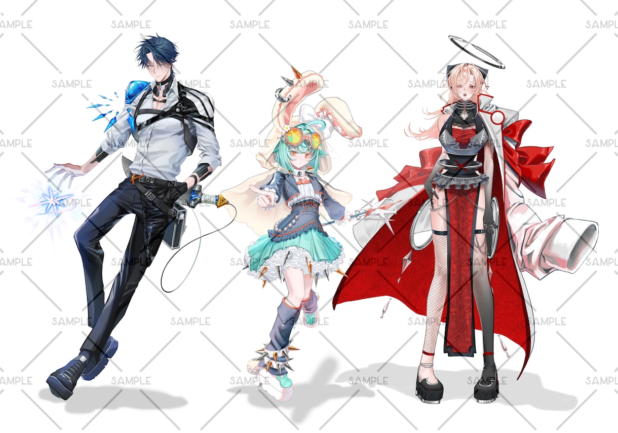 商用◎キャラの魅力を厚塗りで繊細に制作いたします 動画サムネ/立ち絵/キャラデザ/snsアイコン/1枚絵etc イメージ2