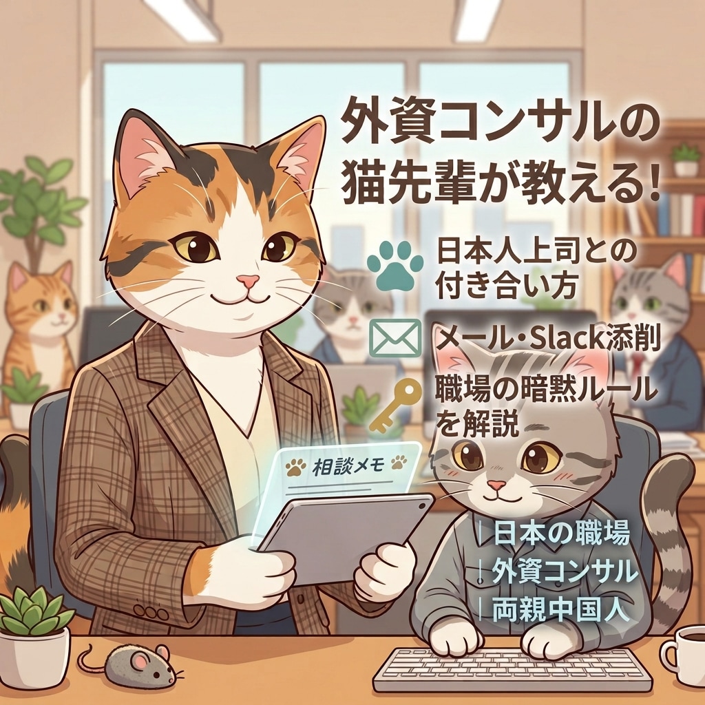 日本の職場で悩む外国人のお悩み相談承ります 日本育ち外人外資社員が日本人上司に信頼される仕事術を伝授！ イメージ1