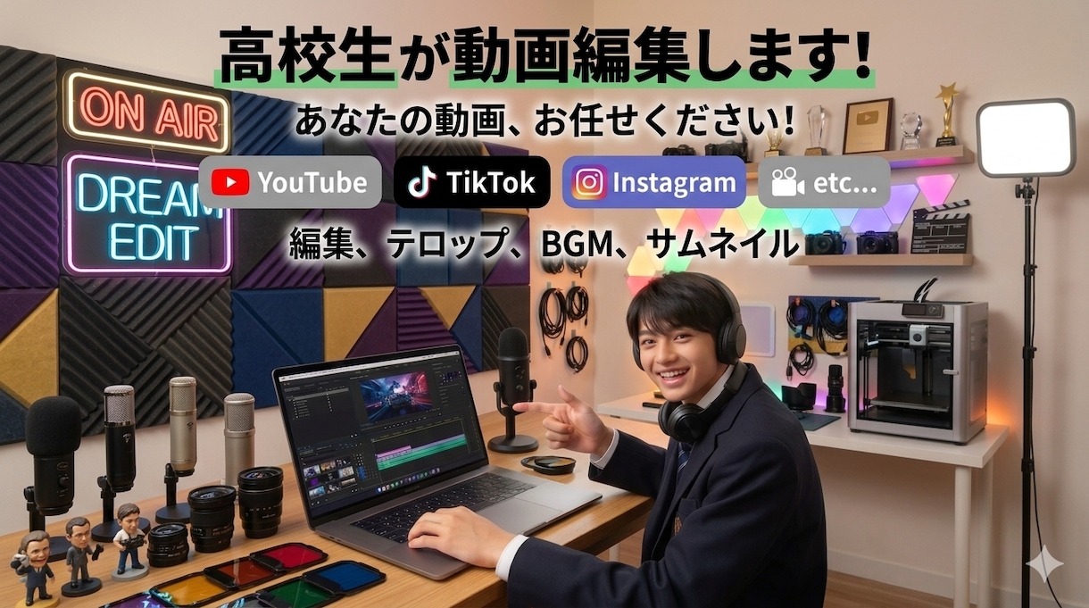 PR、SNS用のショート動画を制作、編集します ショート動画での編集、制作依頼ならお任せください！ イメージ1