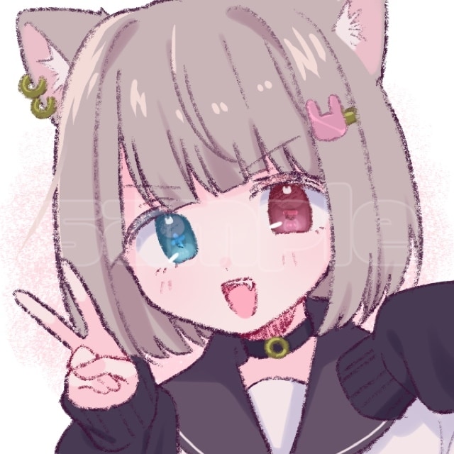 ラフでかわいいイラストかきます クレヨン線画のあたたかみのあるイラスト イメージ2