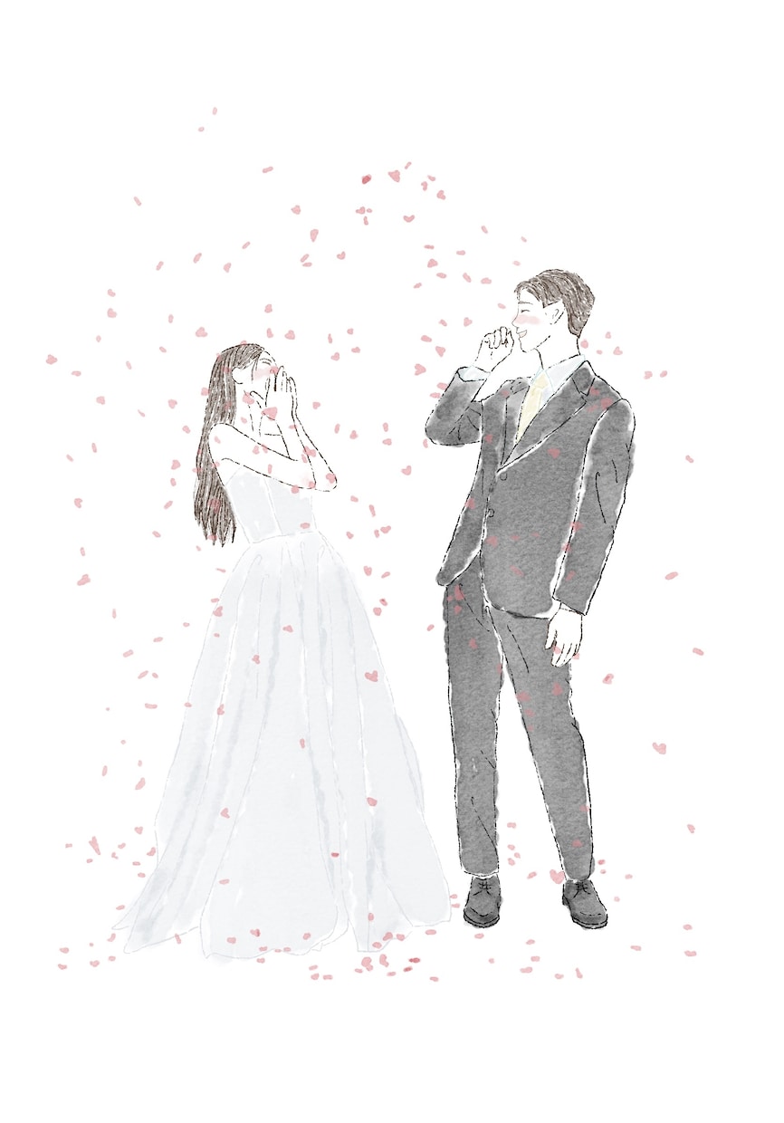 結婚祝いに人気 | 水彩画似顔絵描きます 【イラストオーダー】水彩画風イラスト♡結婚祝いに人気 イメージ4