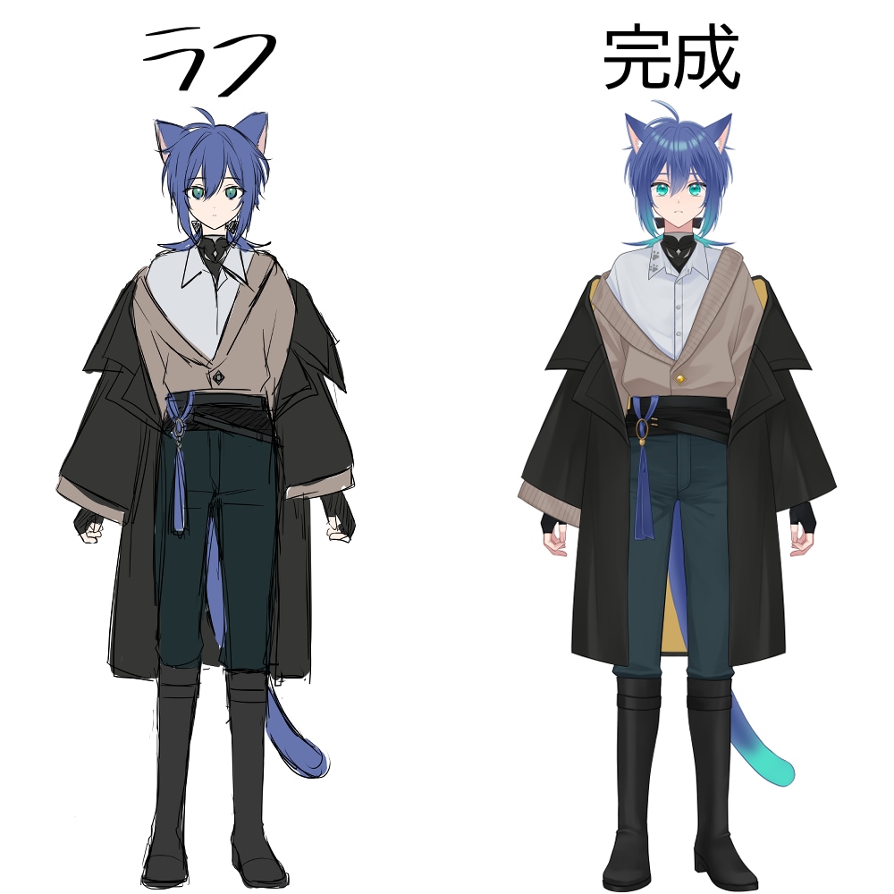 Live2Dキャラデザからモデリングまで制作します 一括制作します♪【Vtuber】【趣味でも】 イメージ3