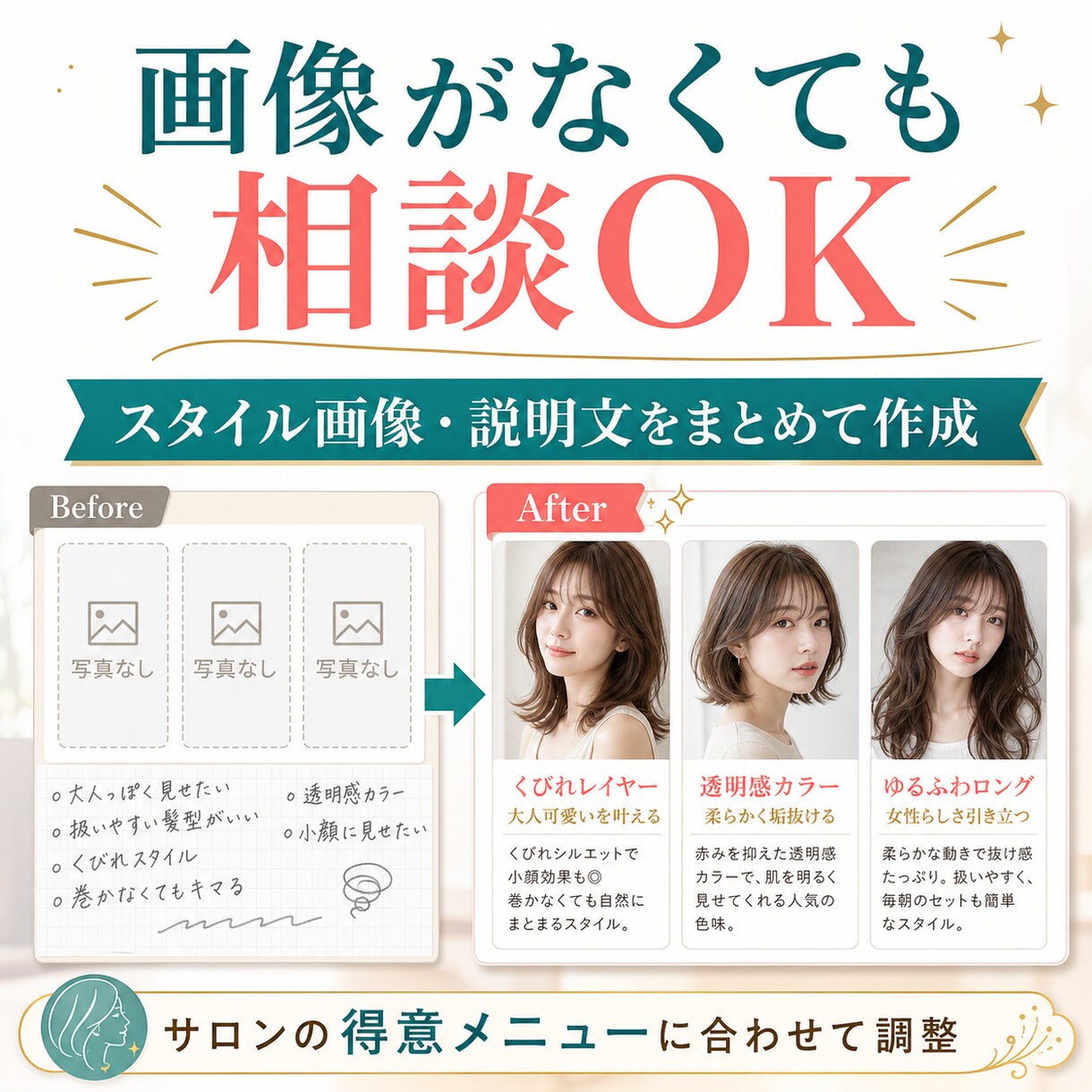 HPBのスタイルを1000件作成・登録します スタイル作成から登録まで丸投げ！スタイルを効率よく増やします イメージ3