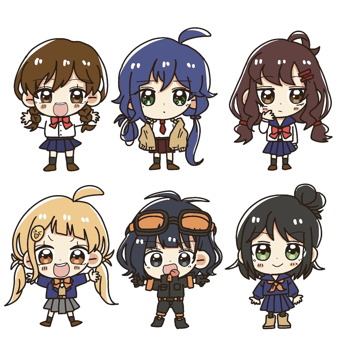 2〜4頭身のポップなデフォルメイラストを描きます 実績づくりのため、お安くしております！ イメージ1
