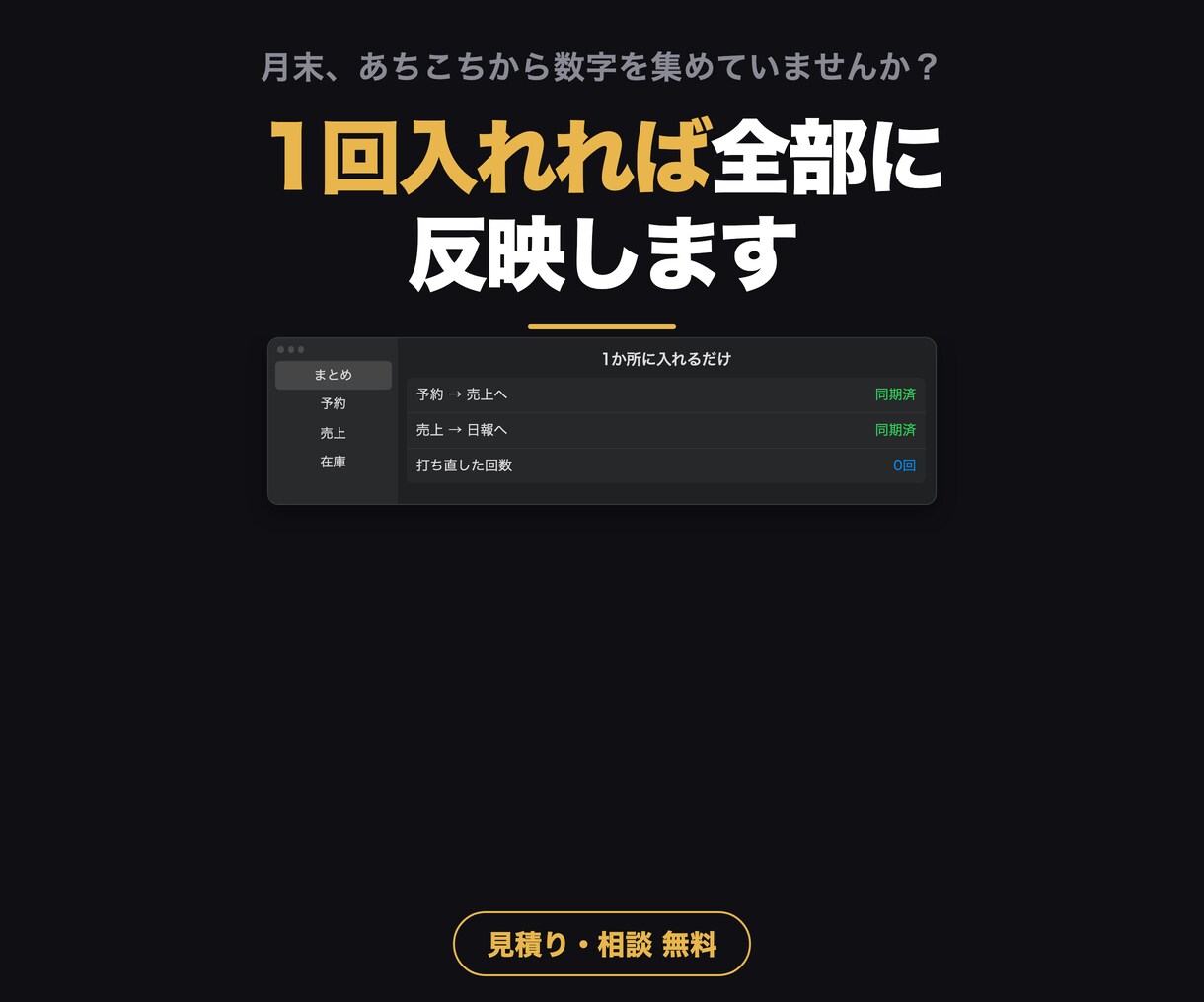 バラバラの業務システムを1つにまとめて作ります 40,000円から。段階的に一本化できます イメージ1
