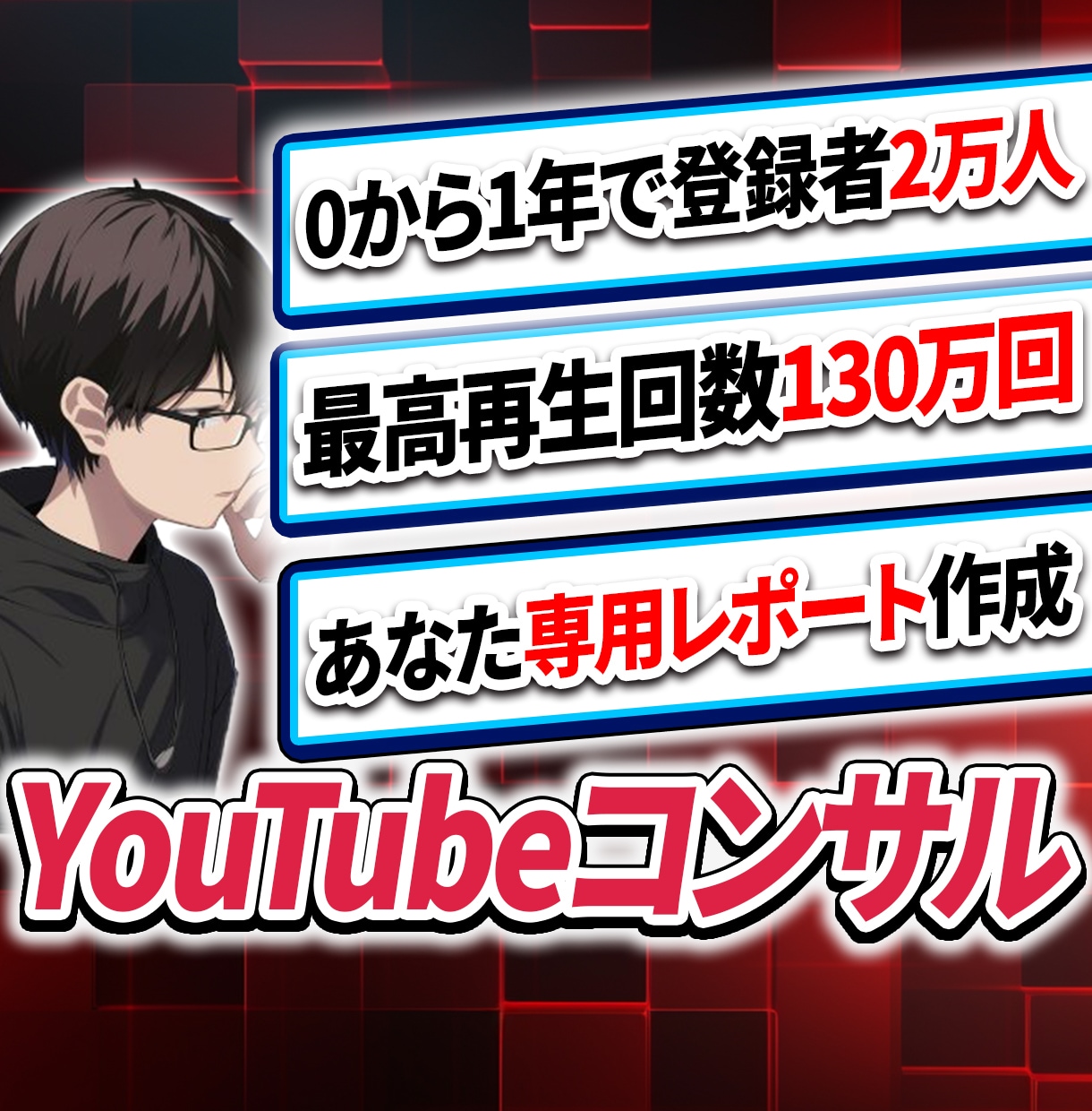 YouTubeチャンネルをコンサルします 0からチャンネルを立ち上げ1年で登録者2万人を達成した実績 イメージ1