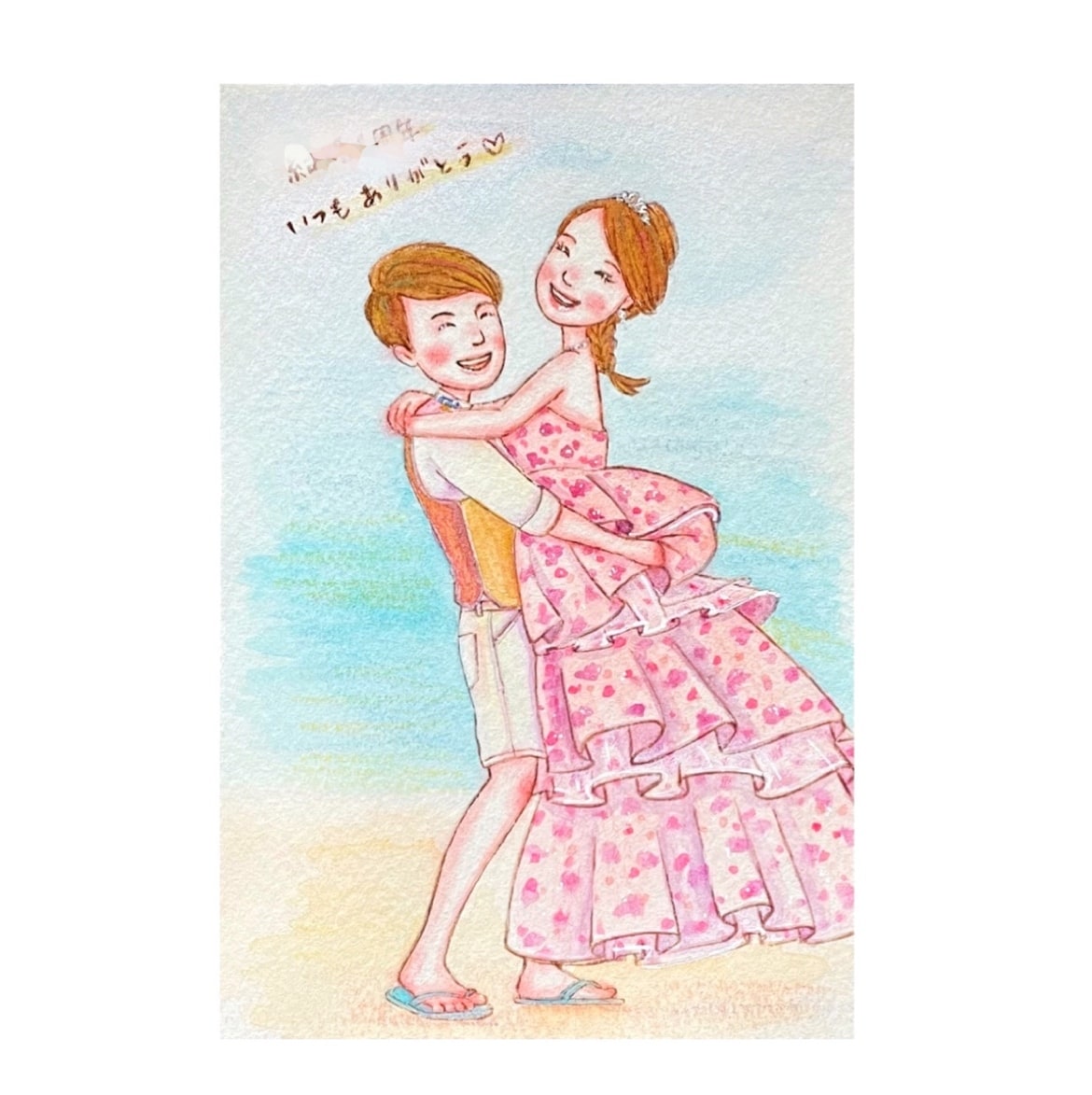 ふんわり可愛い♡似顔絵お描きします インテリアに✾贈り物に✾記念日に✾おすすめです♡ イメージ9