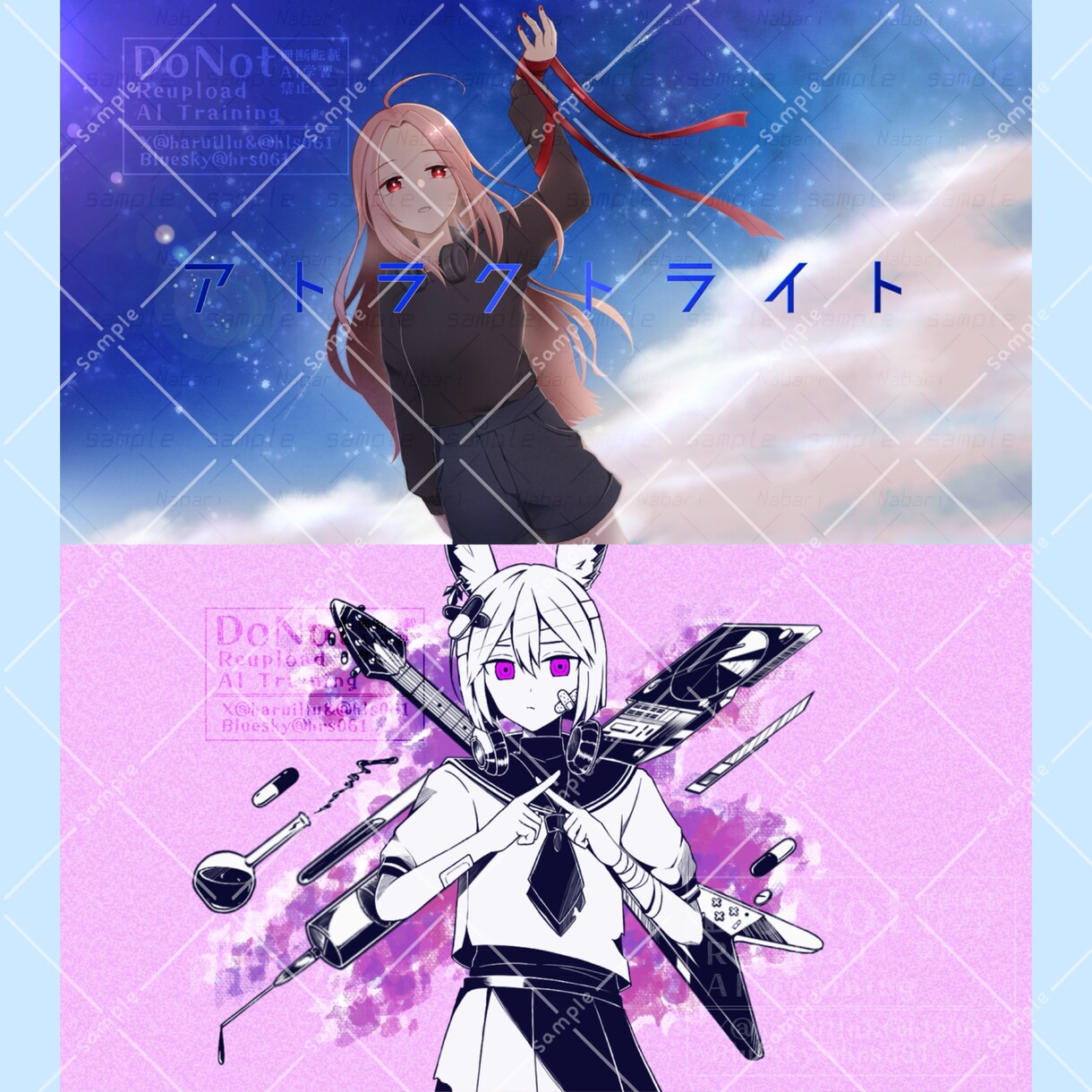 歌ってみたサムネイル描きます せっかくなら自キャラのサムネイルで歌ってみませんか？ イメージ10