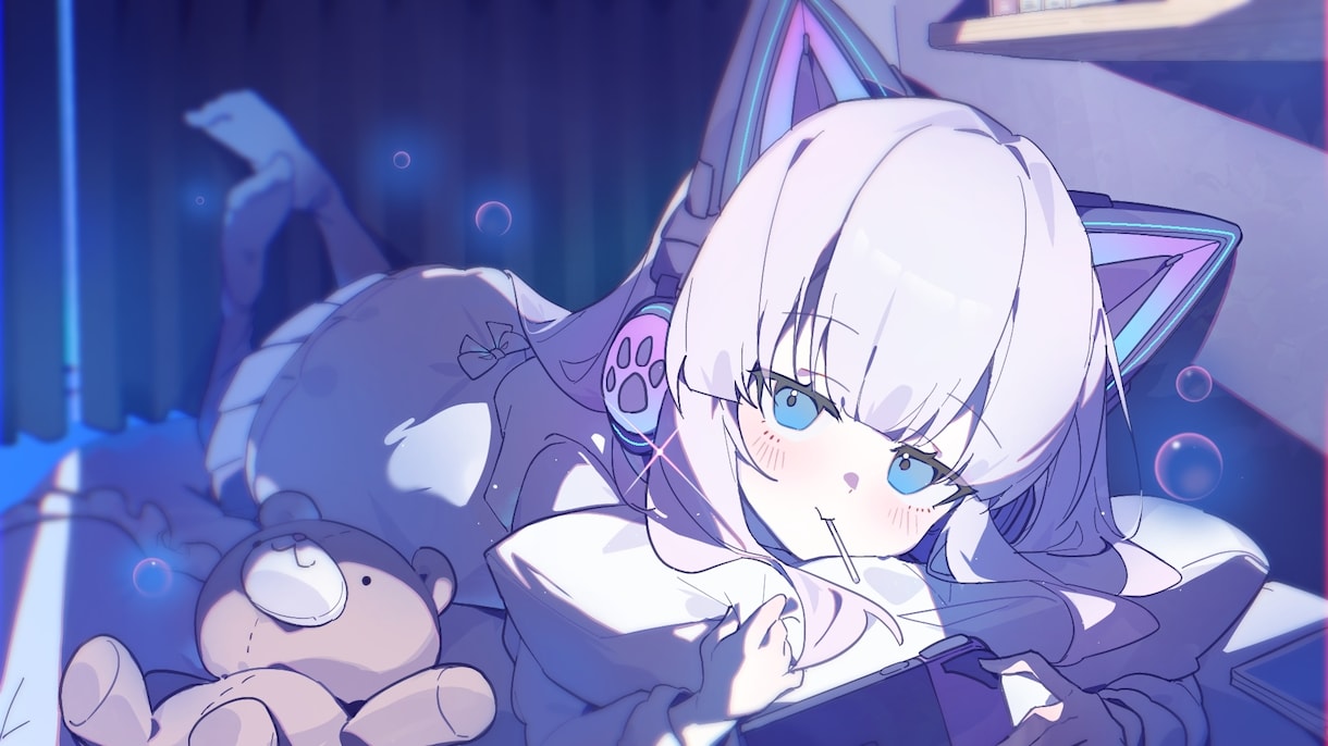 商業利用可！　サムネイル・一枚絵の作成承ります 透明感のあるイラストをお届けします！ イメージ1