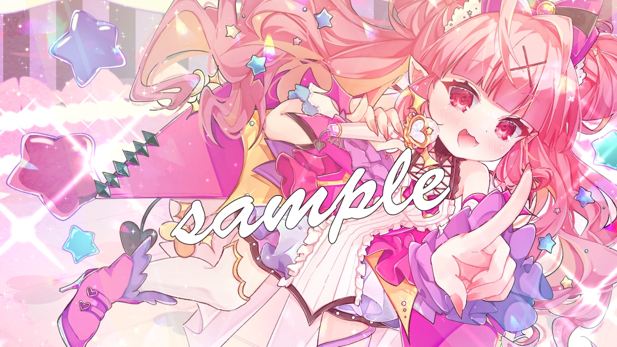 商用利用OK！きらきらかわいい萌えイラスト描きます 一枚絵、アイコン、立ち絵、動画用イラストなど イメージ4