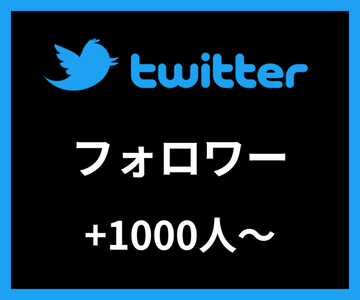 Twitterフォロワー＋1000〜増やします 【安心安全の30日間保証付き】 イメージ1