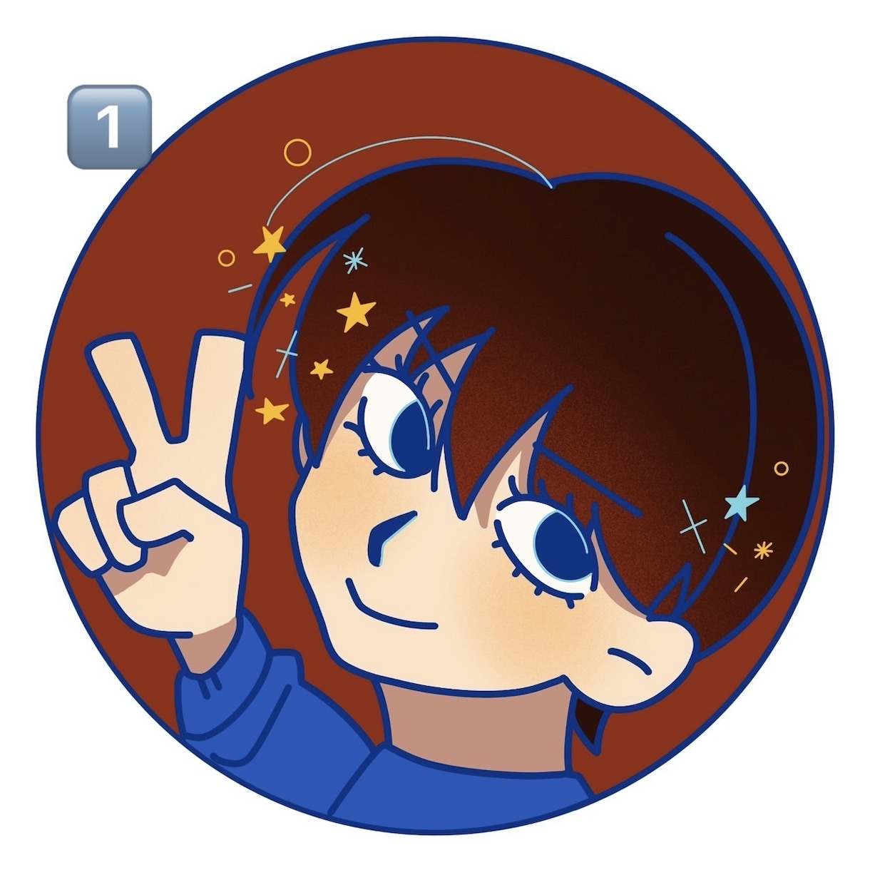 表情があるポップなアイコン描きます 様々な表情のSNSで目を引くポップなアイコン描きます イメージ2