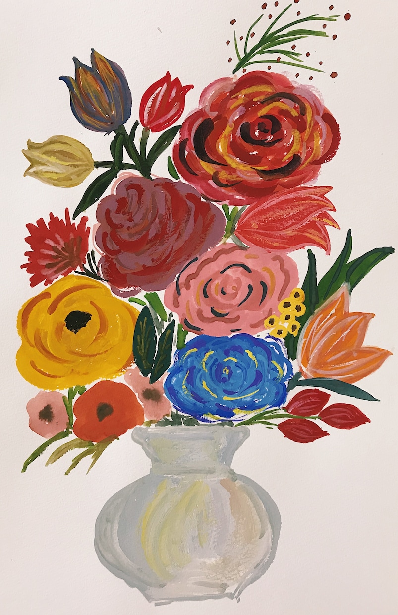 お花の絵描きます 結婚式・お誕生日・プレゼント、お花の絵描きます！ イメージ4