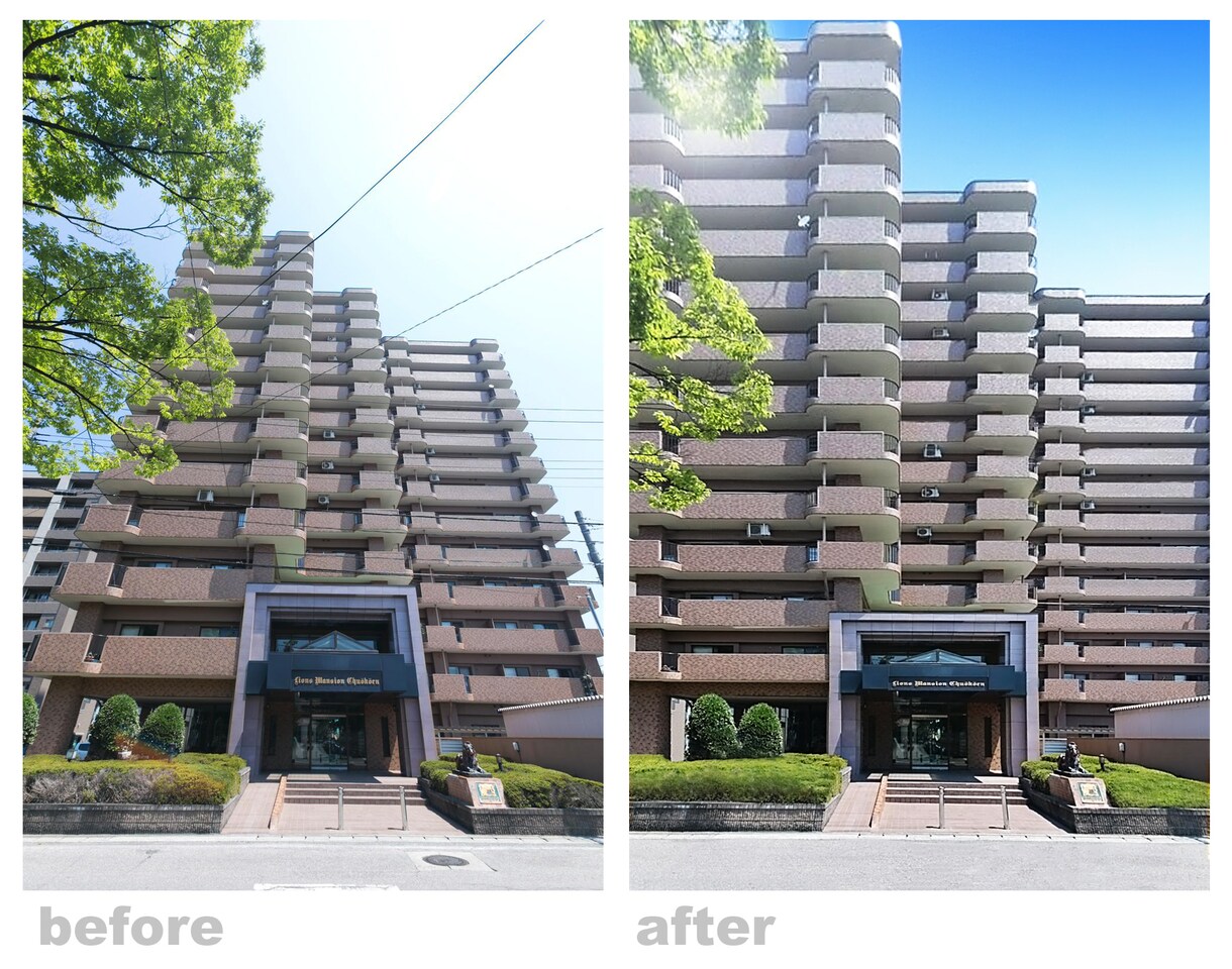 写真の修正・合成・不用物除去・人物修正します SNS写真や人物修正、建築、料理、商品写真など対応 イメージ2