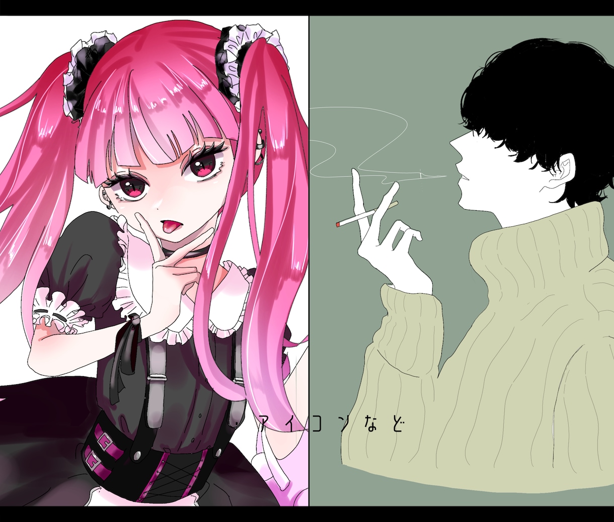 幅広い絵柄でご要望に沿ったイラストを描きます 【アイコン・キャラデザ・PVイラスト・立ち絵・版権等何でも】 イメージ4