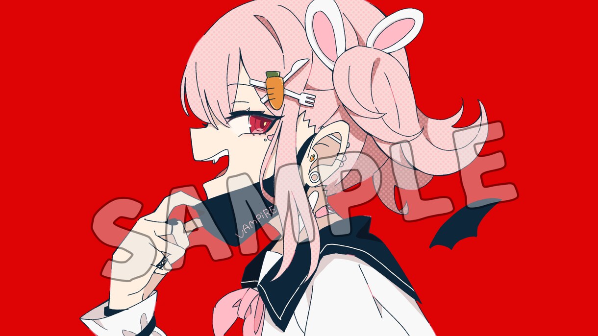 歌ってみたイラスト描きます 本家様に寄せオリジナリティある歌ってみたイラスト制作します！ イメージ1