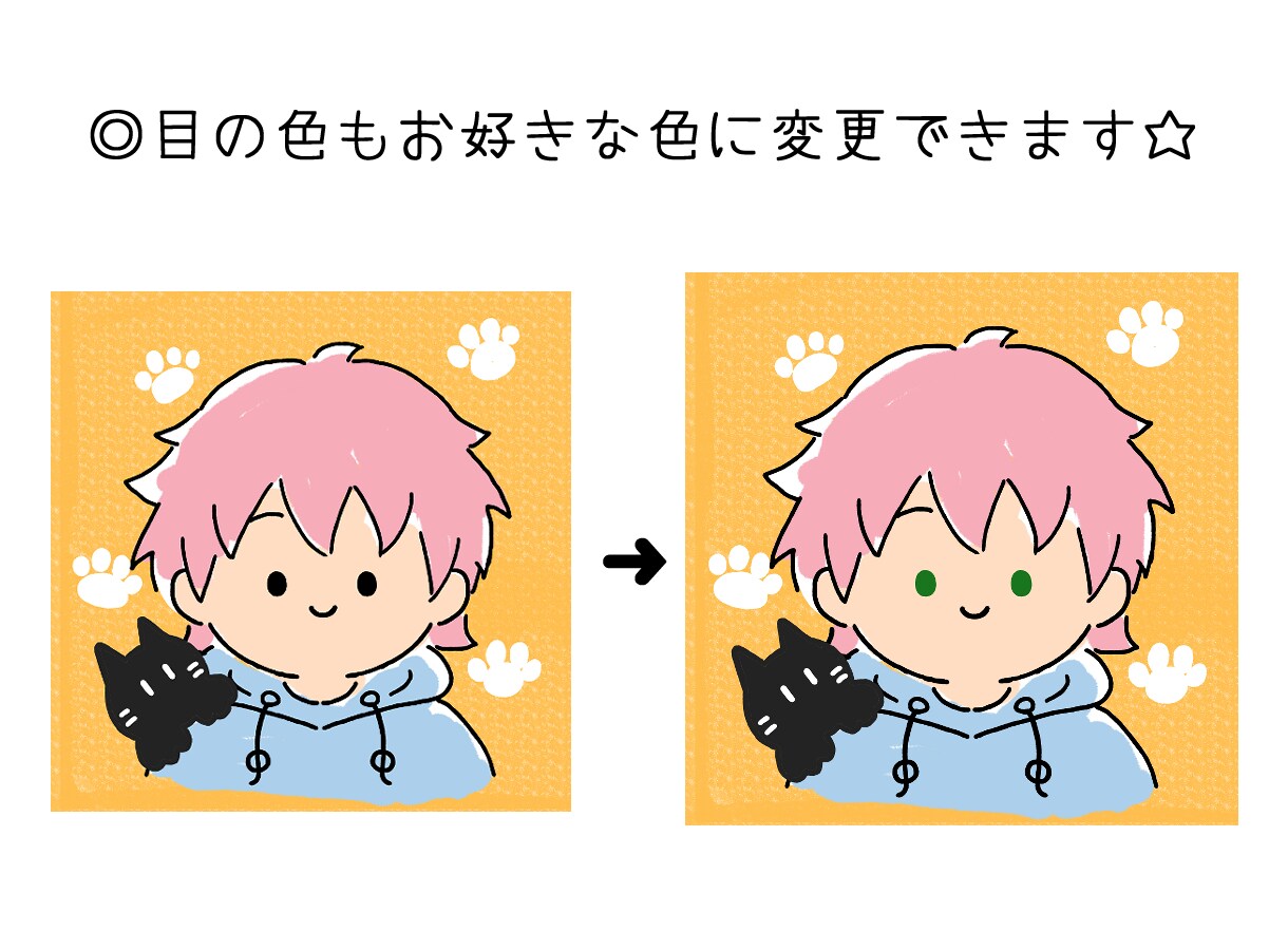 手書き感のあるほんわか人物イラスト描きます ゆるいタッチでかわいい、SNSアイコンやブログに イメージ3