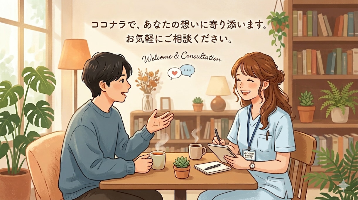 看護師があなたのお話ききます 現役ナースが心に寄り添い明日への活力を一緒に見つけます イメージ1
