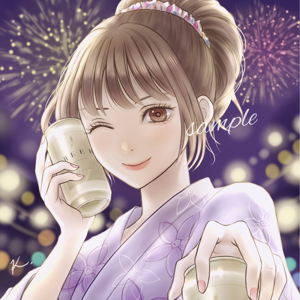 華やかで透明感ある人物イラスト描きます ⁠【限定3名様特別価格】歌ってみた・ヘッダー・アイコンに⭐︎ イメージ5