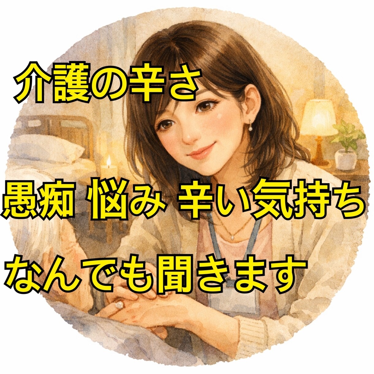 今すぐ聞きます！介護の悩み愚痴聞きます 介護疲れ悩み、人に相談出来ない辛い気持ち聞かせてください イメージ1