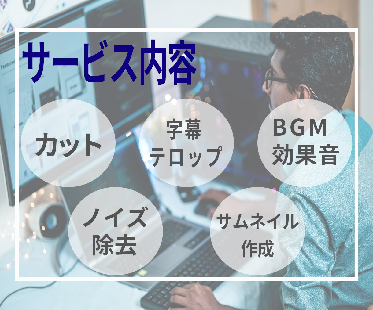 YouTube編集代行承ります お客様の視点で動画編集をいたします！ イメージ2