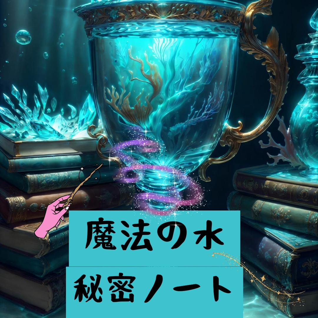 魔法の水＆5の法則で叶える引き寄せノート教えます 叶えたい願いがある方おすすめ！魔法の水と秘密のノートの作り方 イメージ1