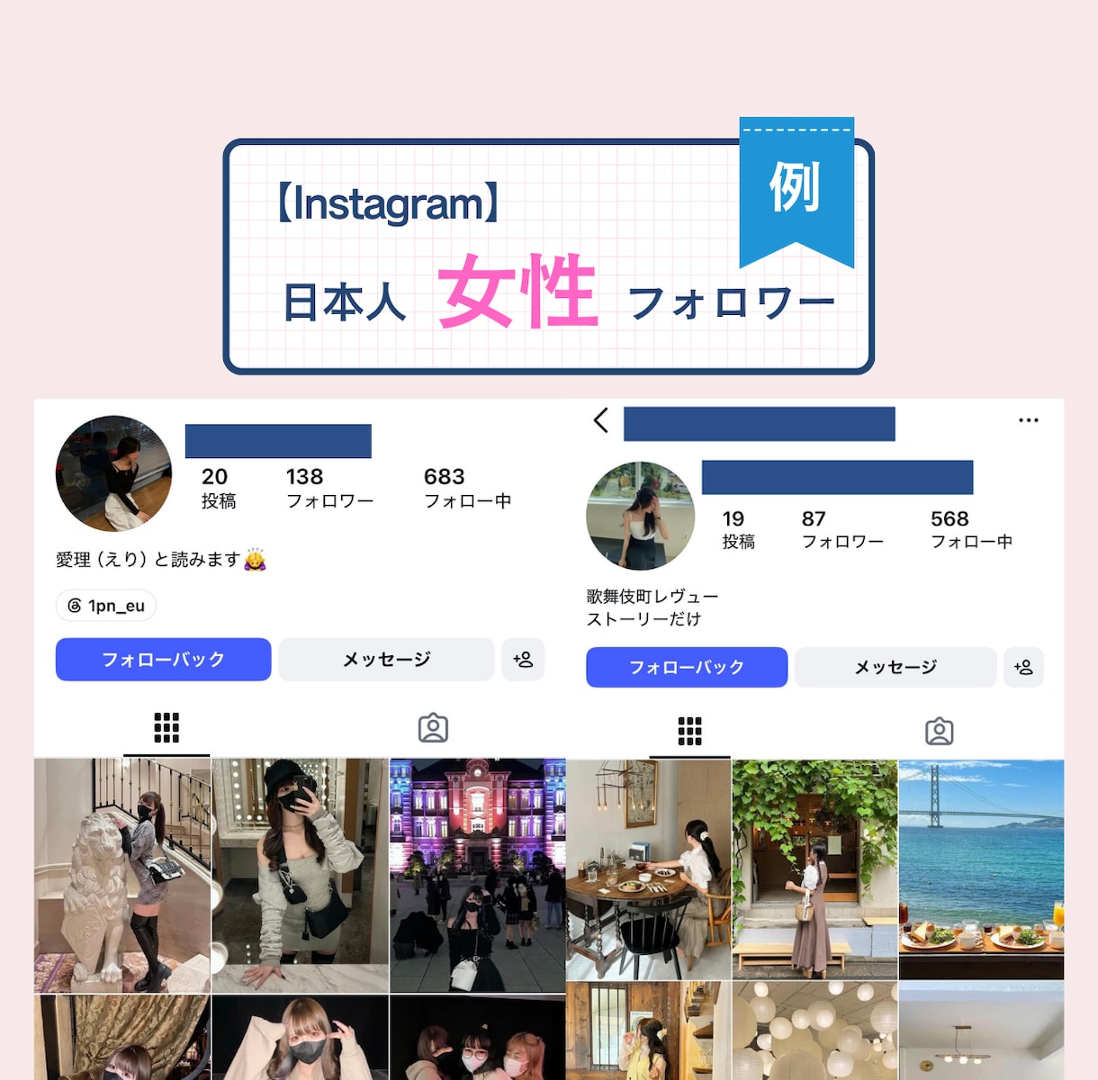 モニター募集｜インスタフォロワー100人増やします 無料特典付き｜期間限定｜通常3,000円→2,000円 イメージ3