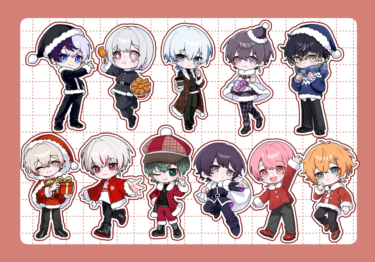 かわいいデフォルメイラスト描きます 3等身~1.5等身のデフォルメキャラクターイラスト イメージ6