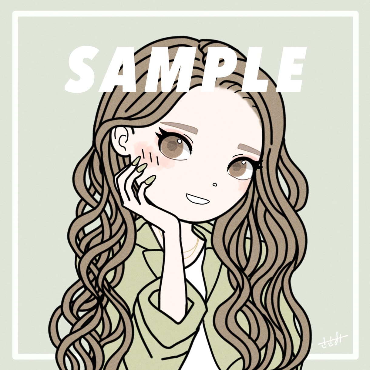 可愛い女の子のデフォルメアイコンをお描きします ファッション好きな方におすすめ！おしゃれな女の子イラスト♪ イメージ7