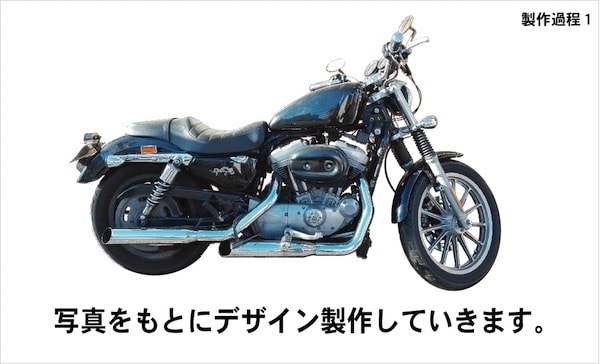 世界に１つだけ！あなたの愛車をデザイン製作します ご自分のバイクをインテリアに！お友達の愛車をお祝いに！ イメージ4