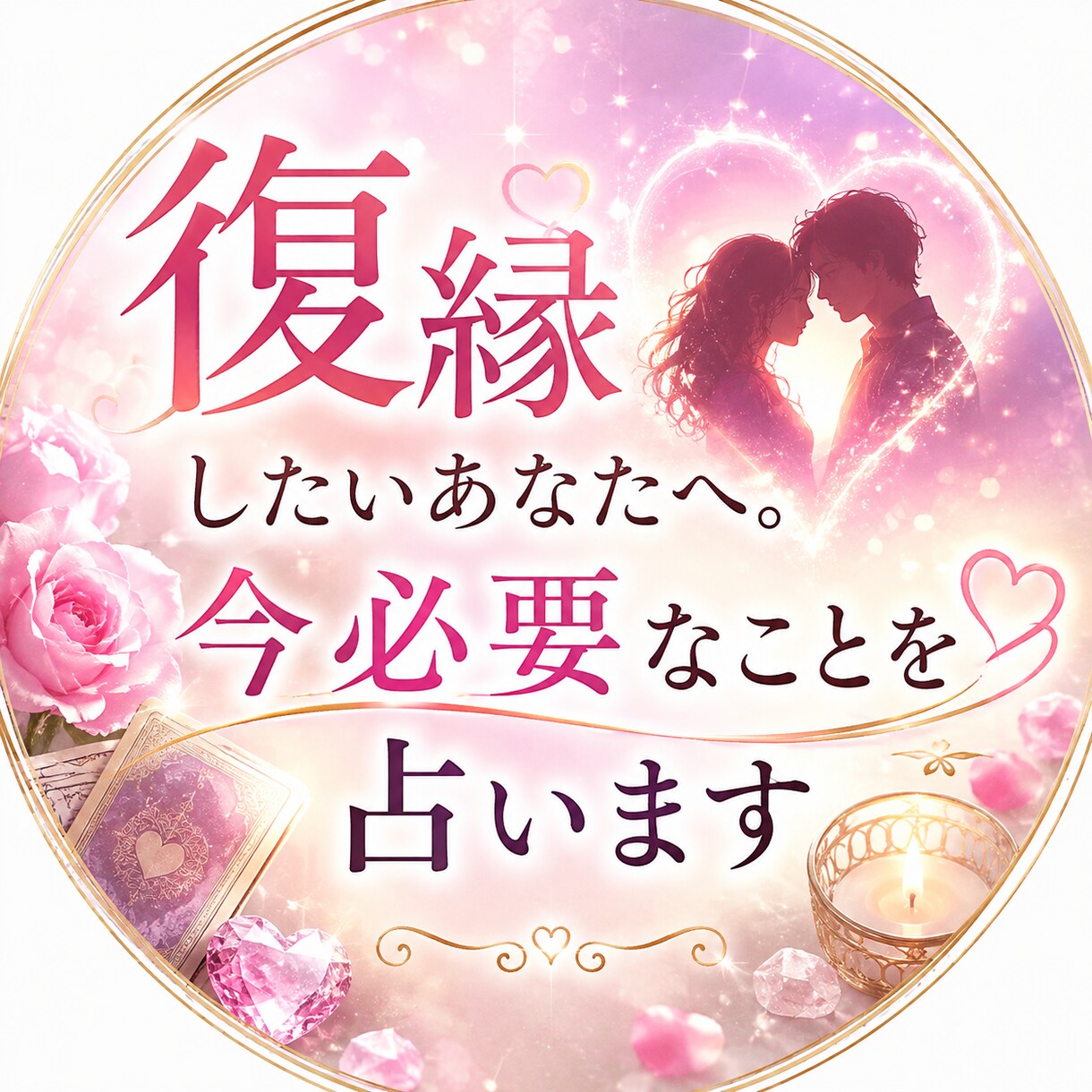 復縁したいあなたへ。今必要なことを占います 復縁の道筋とお相手の本音を読み、お伝えします イメージ1