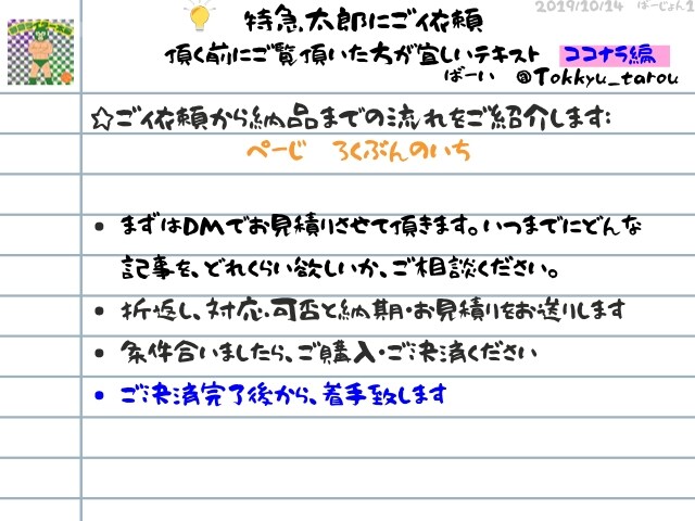 早そうで早くない、でもちょっと早い記事作成をします 特急太郎ブランドスピンオフ商品！ちょっと早くていい記事書き〼 イメージ3